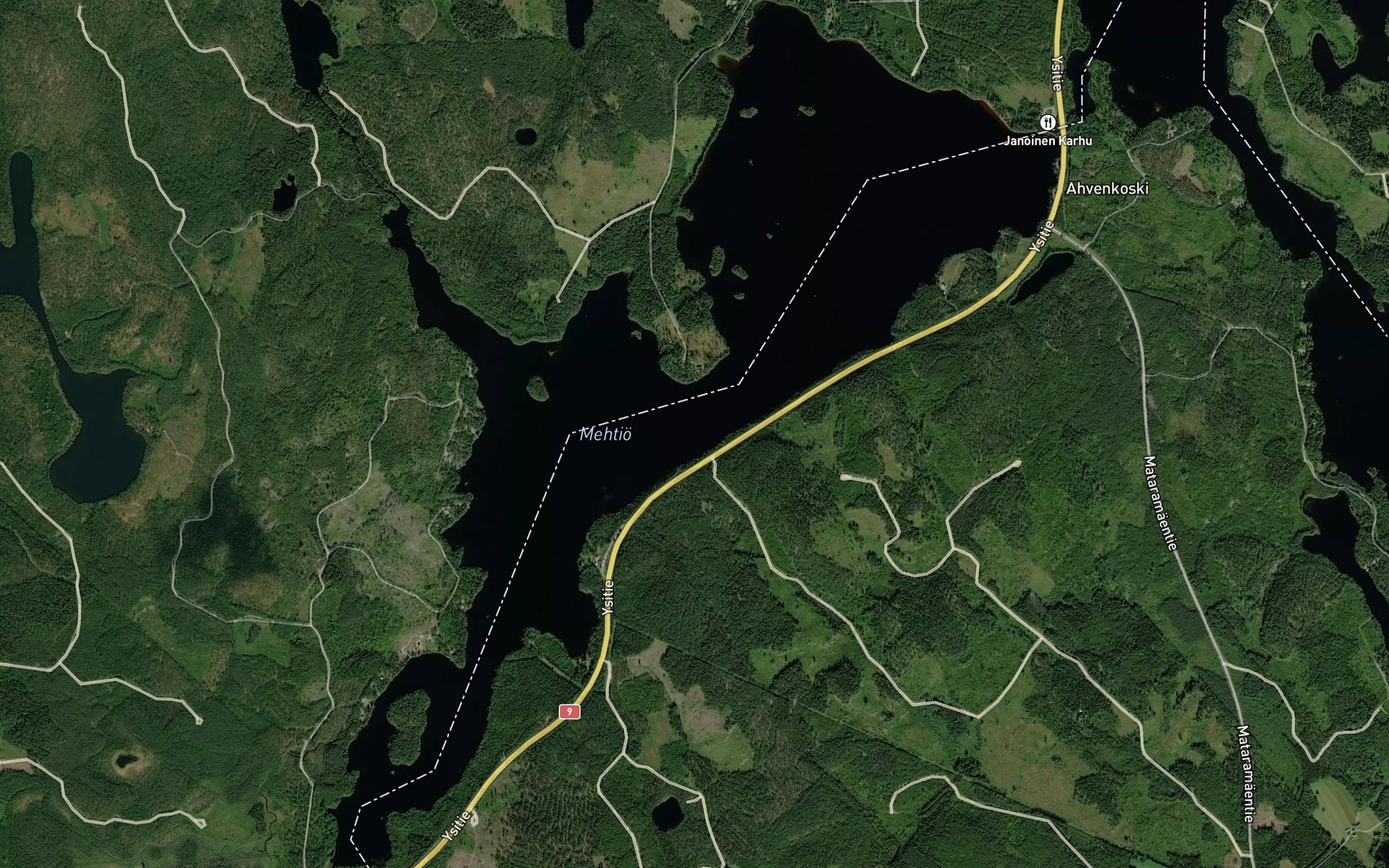 Satellite map of the Lauttalahti