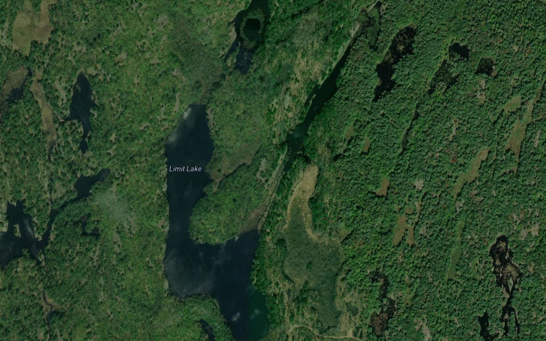 Satellite map of the Limit Lake