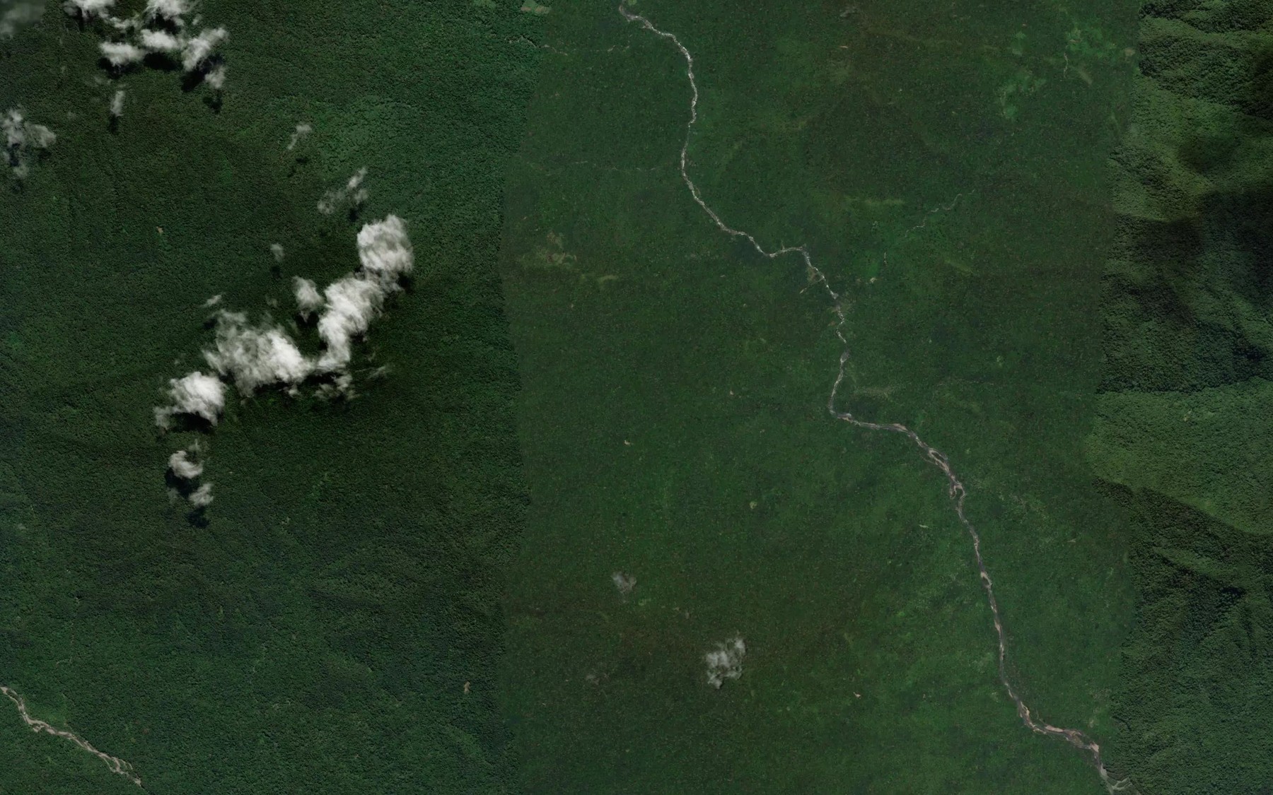 Satellite map of the Muru Creek