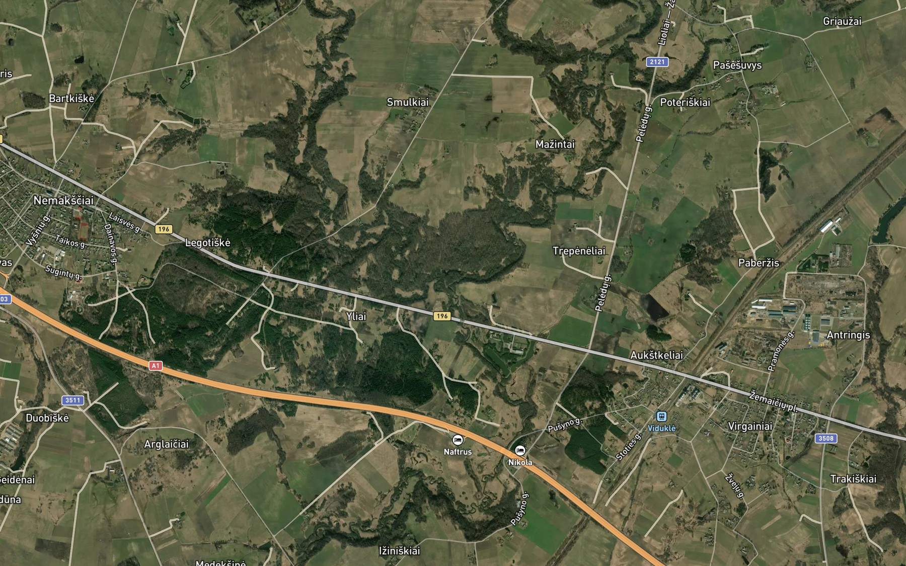 Satellite map of the Dumbulis