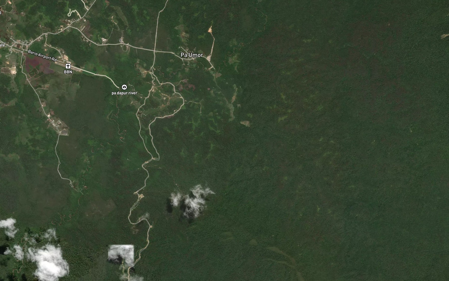 Satellite map of the Sungai Pidas