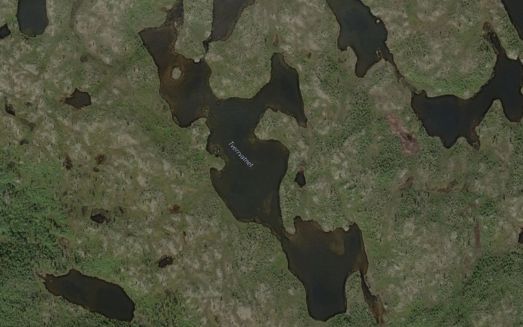 Satellite map of the Rastajavri