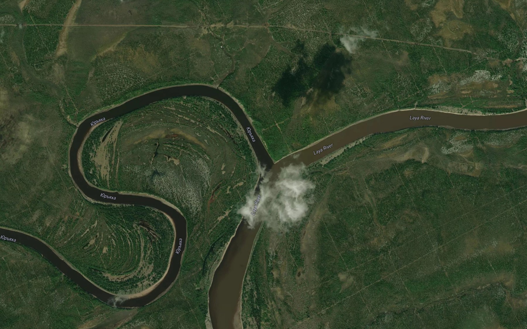 Satellite map of the Yur"yakha