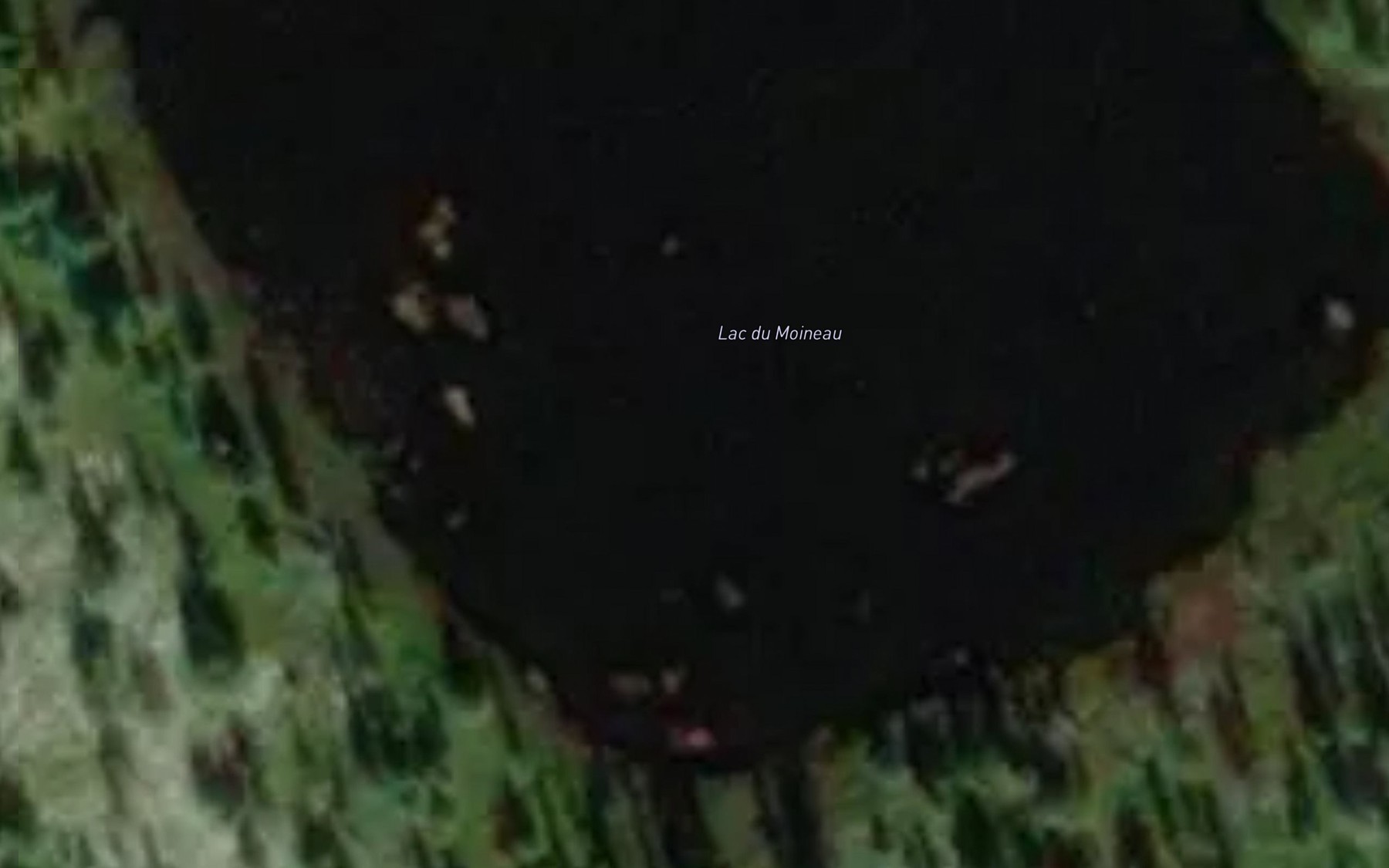 Satellite map of the Lac du Moineau