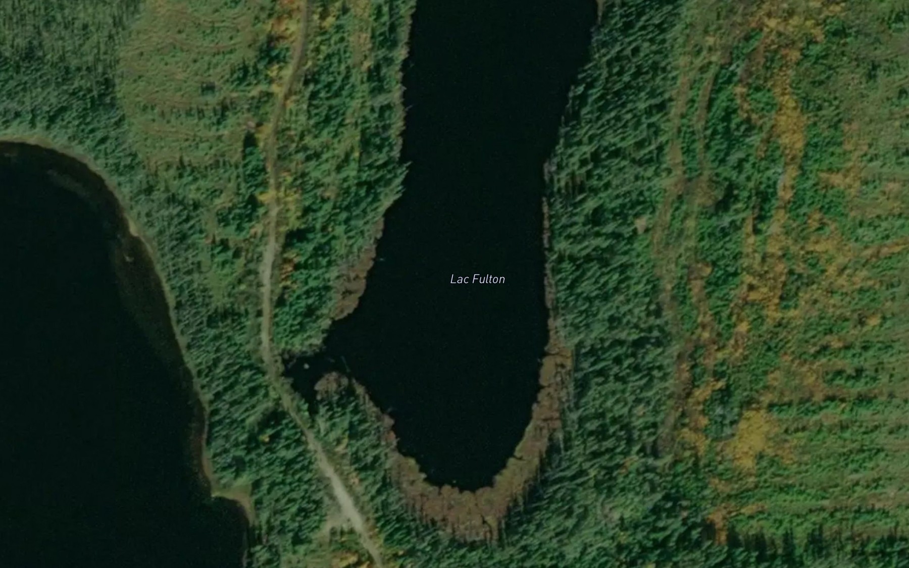 Satellite map of the Lac Fulton