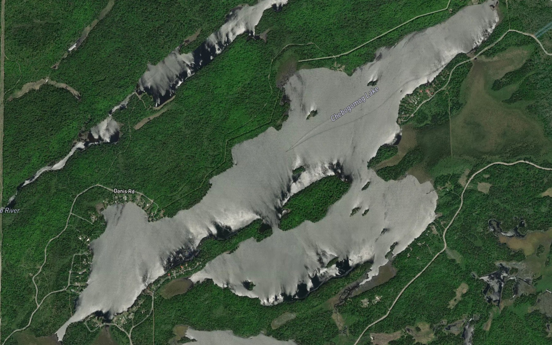 Satellite map of the Chebogomog Lake