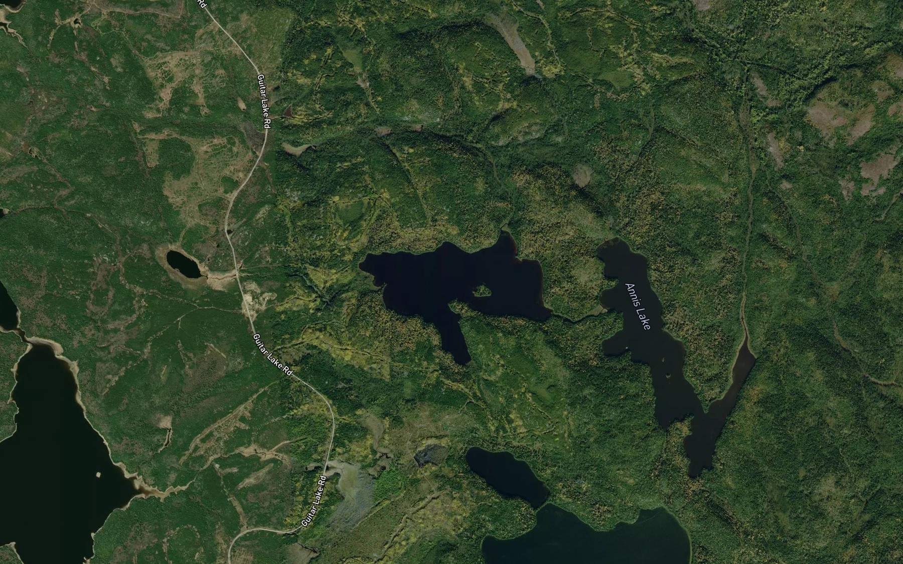 Satellite map of the Flash Lake