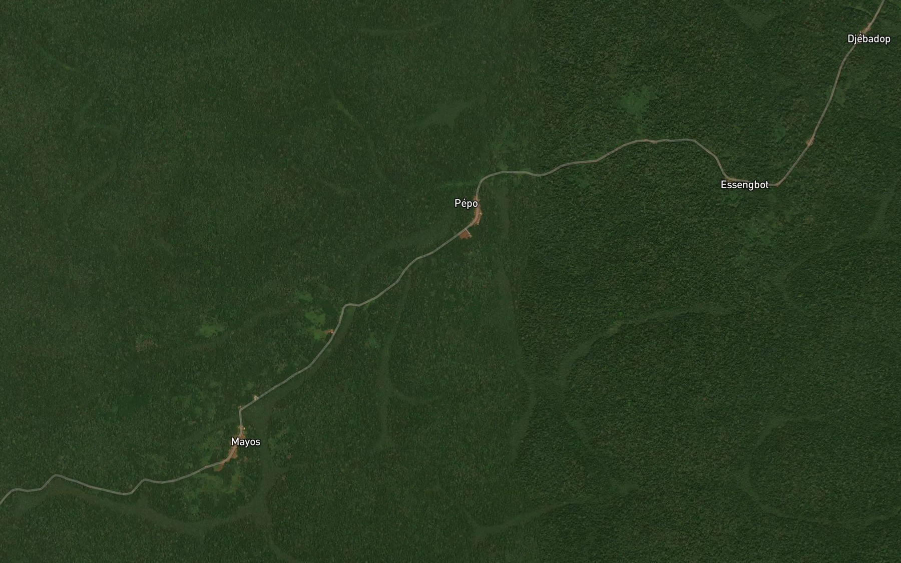 Satellite map of the Meoyoupoum