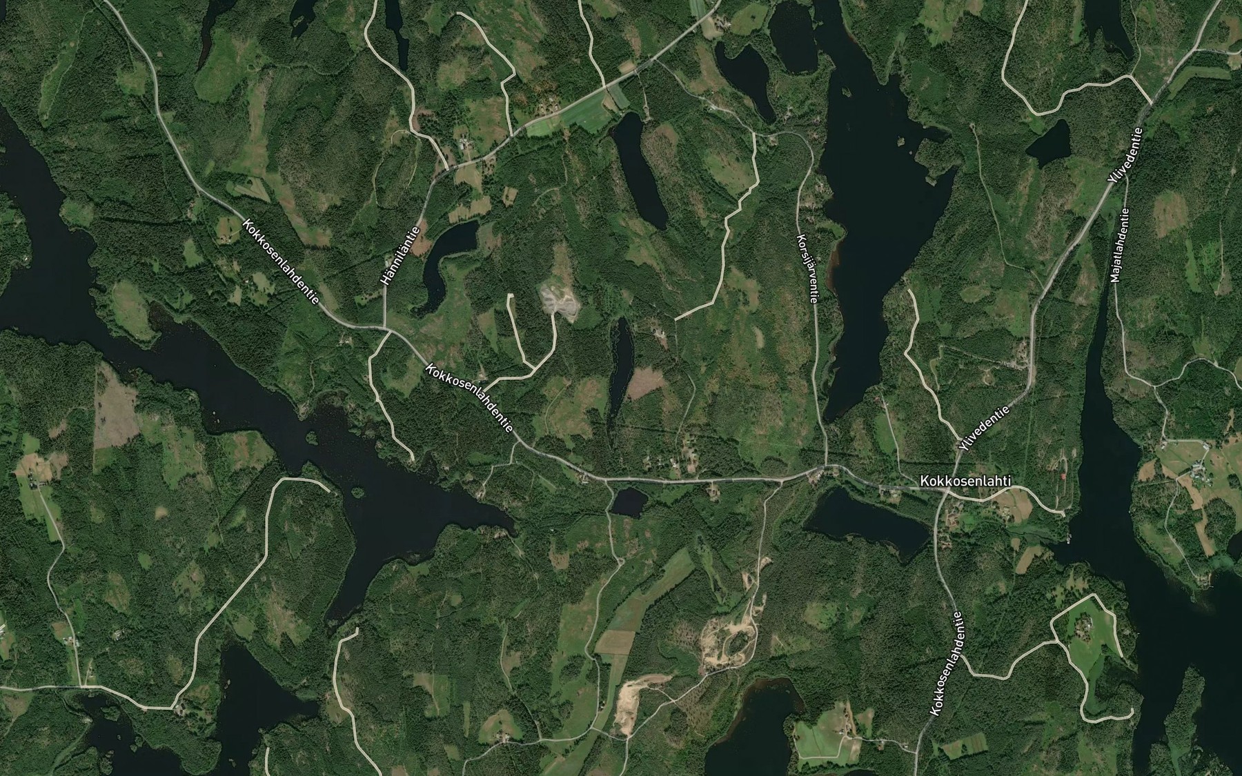 Satellite map of the Sorvanen