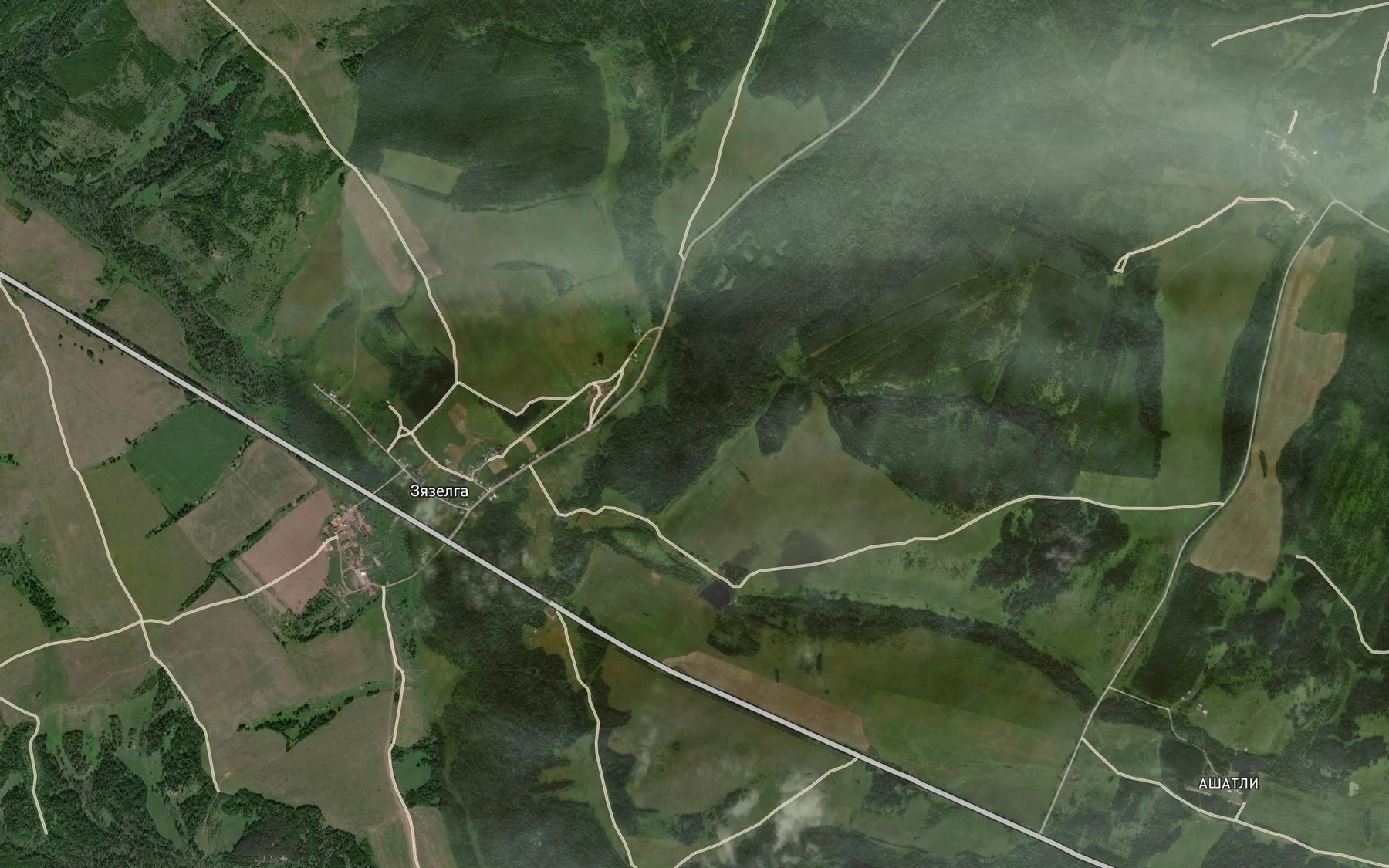 Satellite map of the Usakla