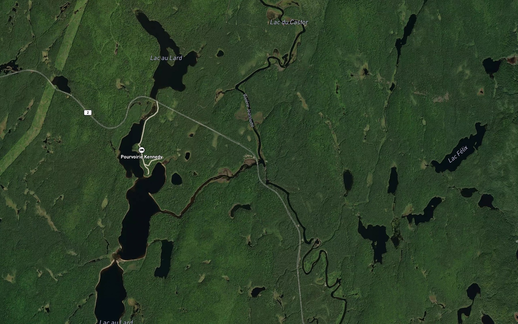 Satellite map of the Ruisseau du Lac au Lard