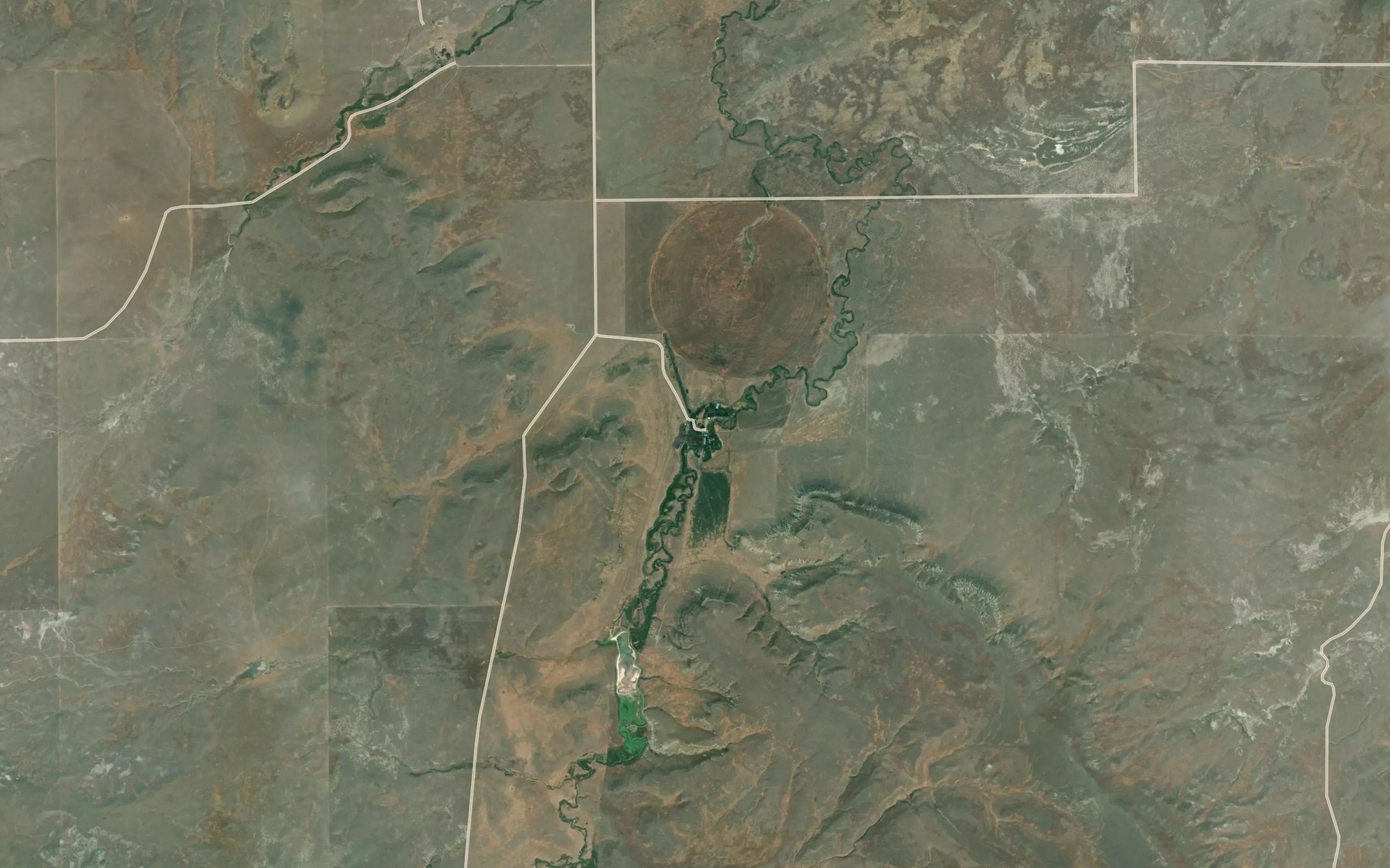Satellite map of the Bee Ditch