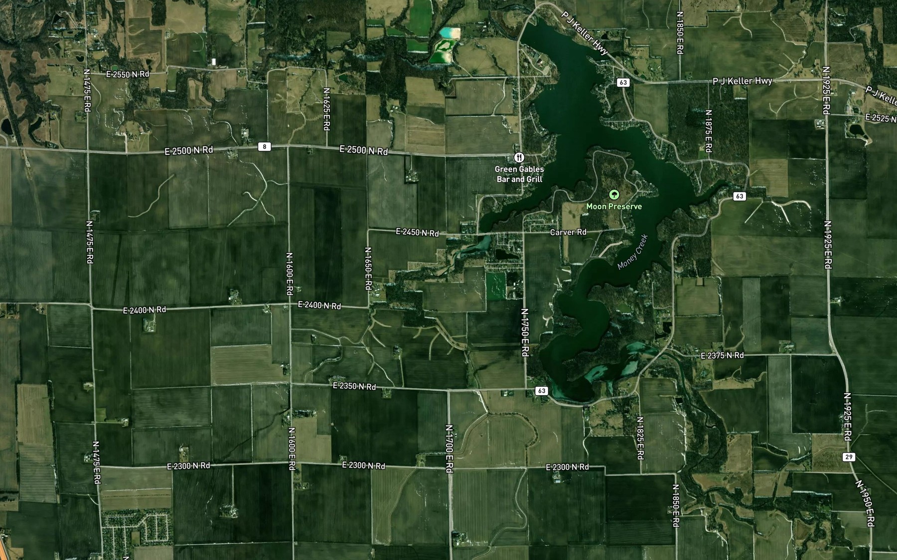 Satellite map of the Big Slough