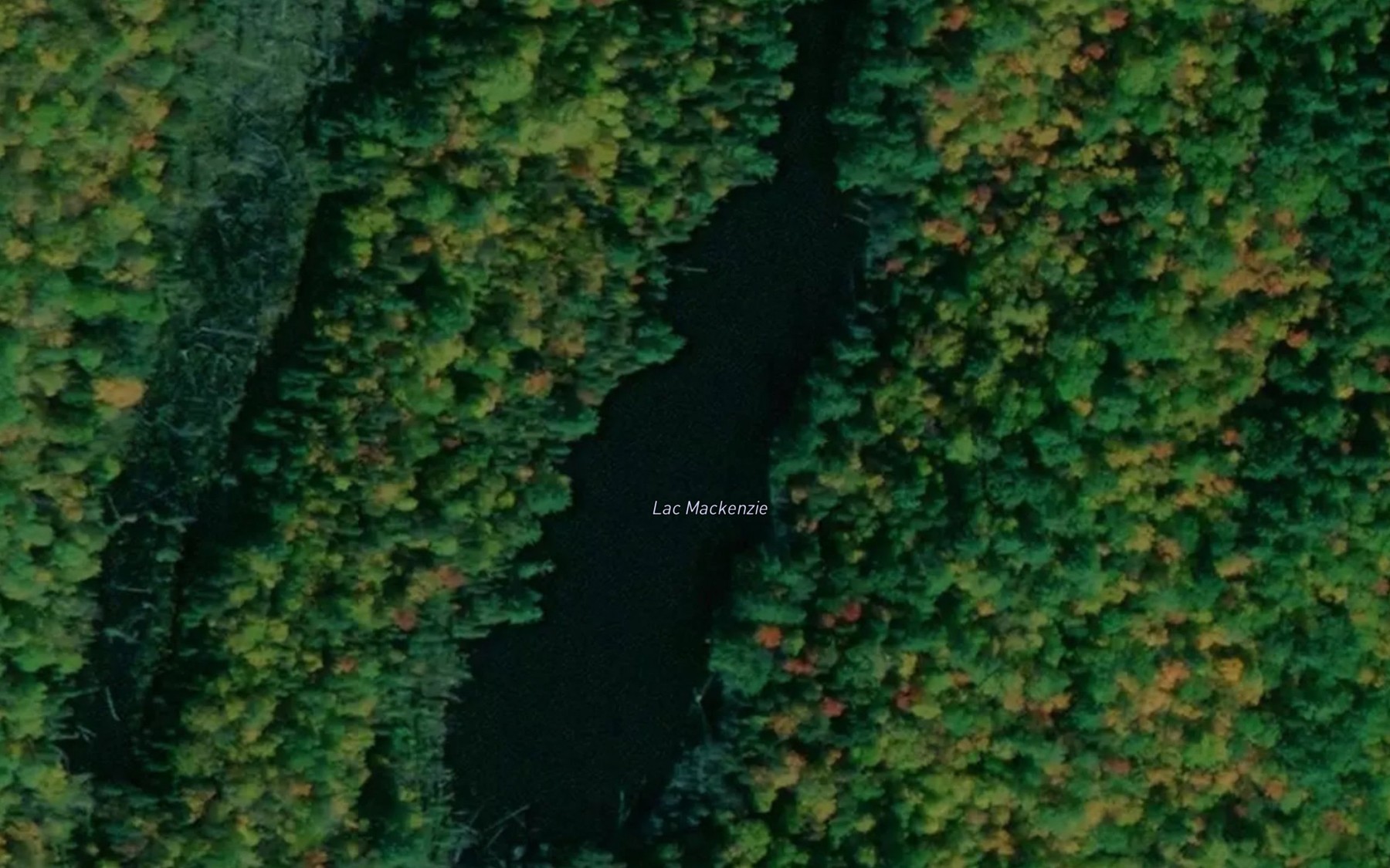 Satellite map of the Lac Mackenzie