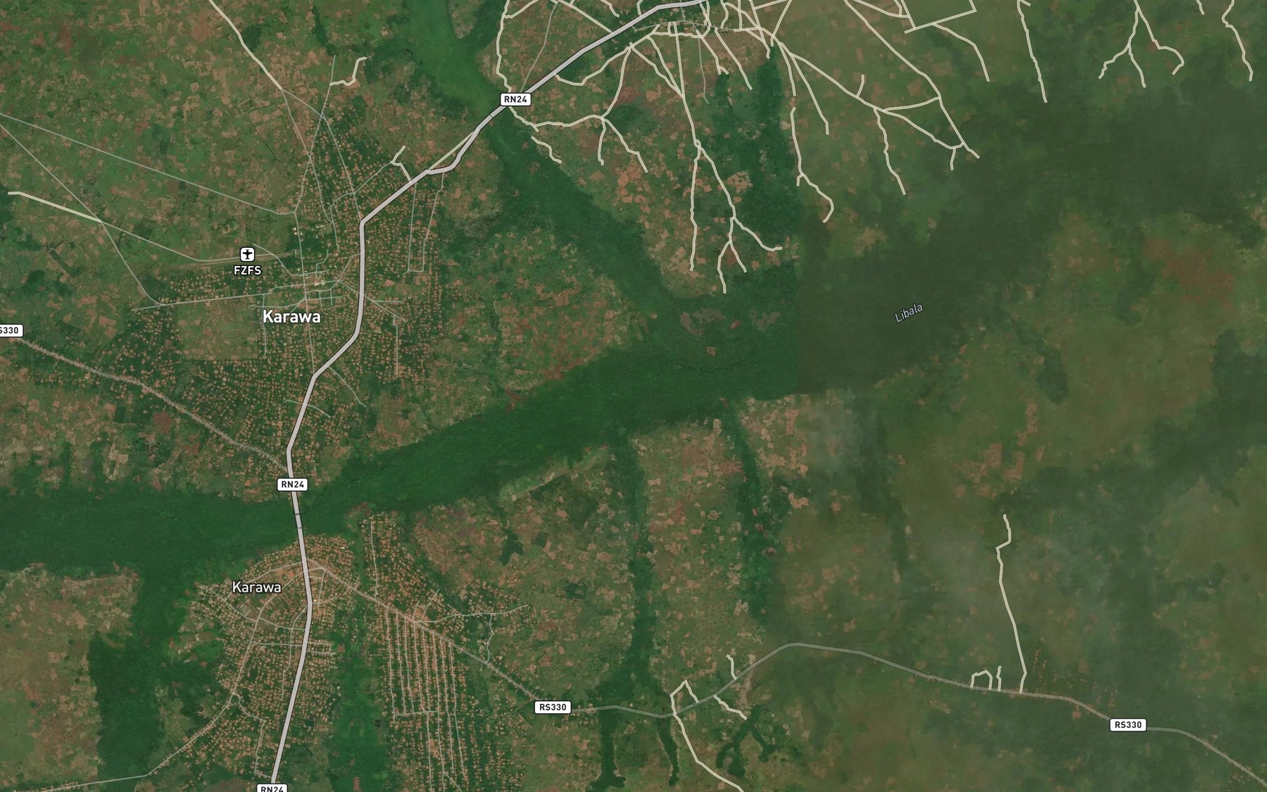 Satellite map of the Loma