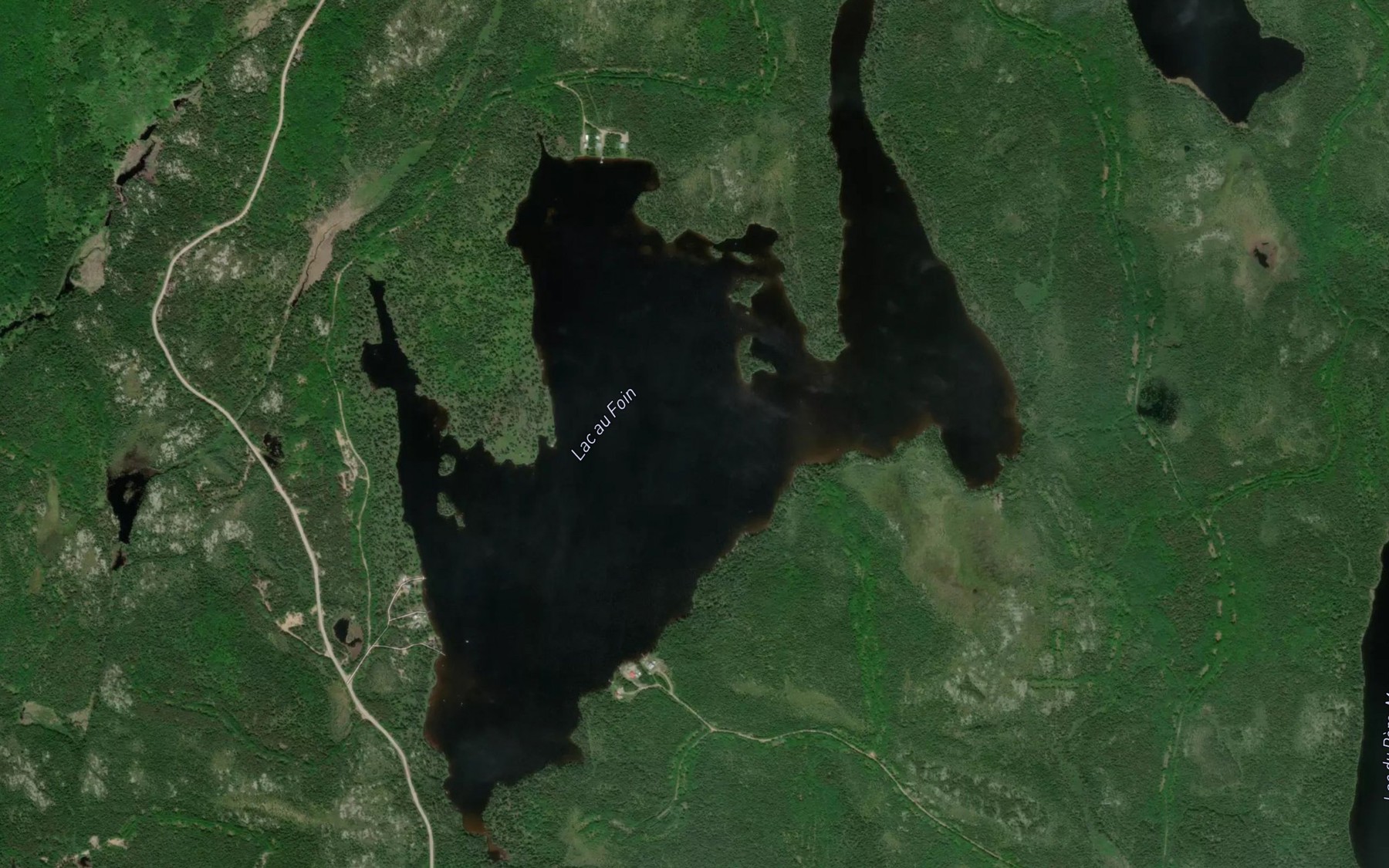 Satellite map of the Lac au Foin