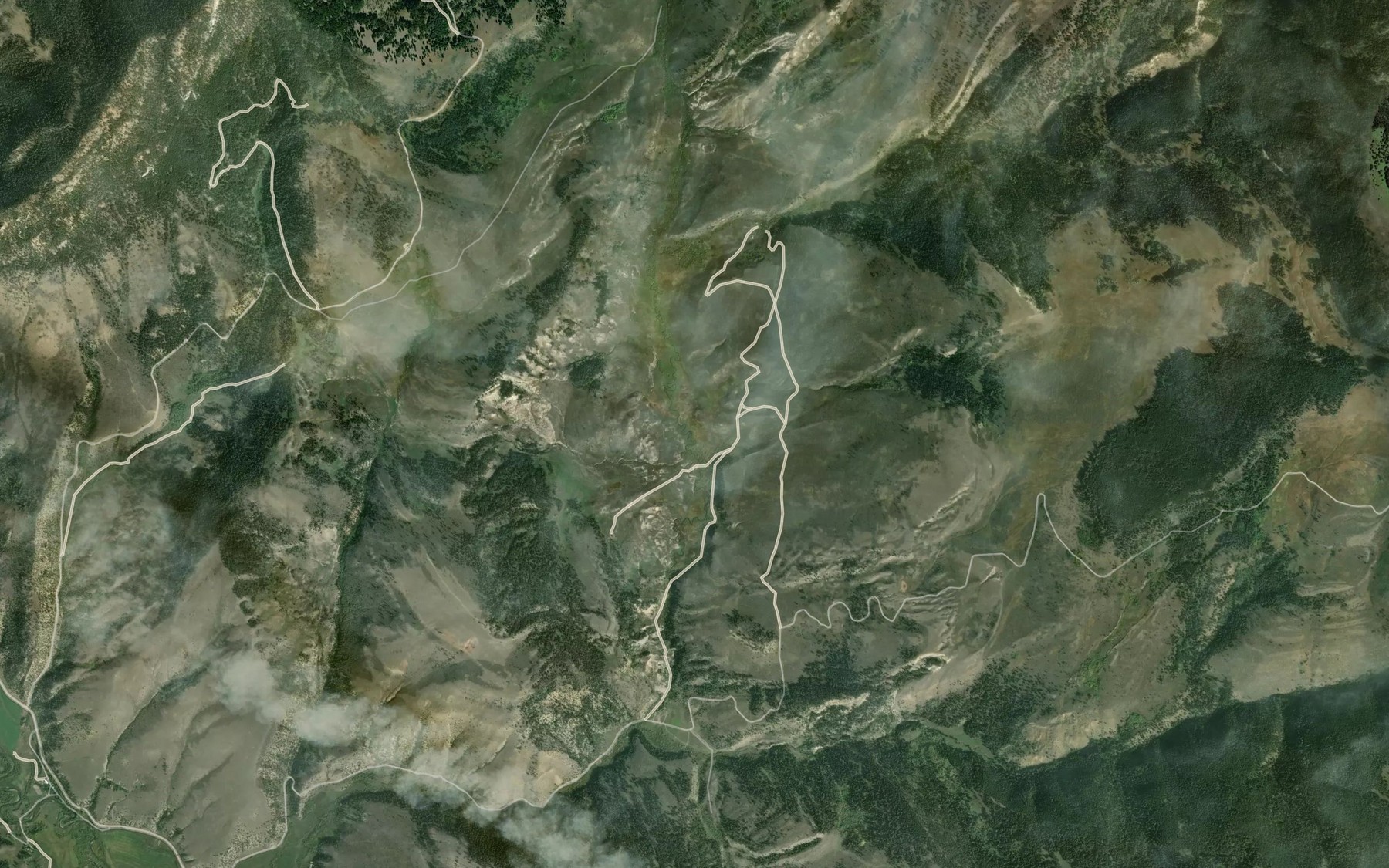 Satellite map of the Still Creek