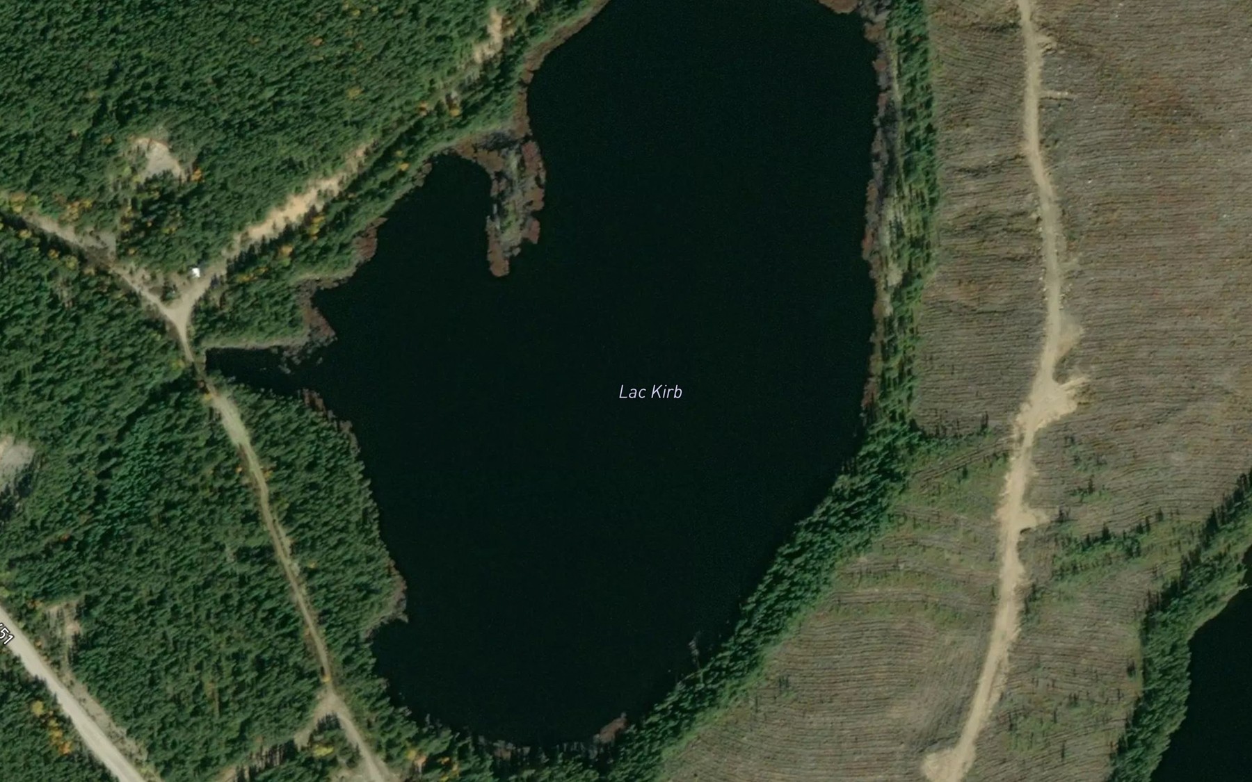 Satellite map of the Lac Kirb