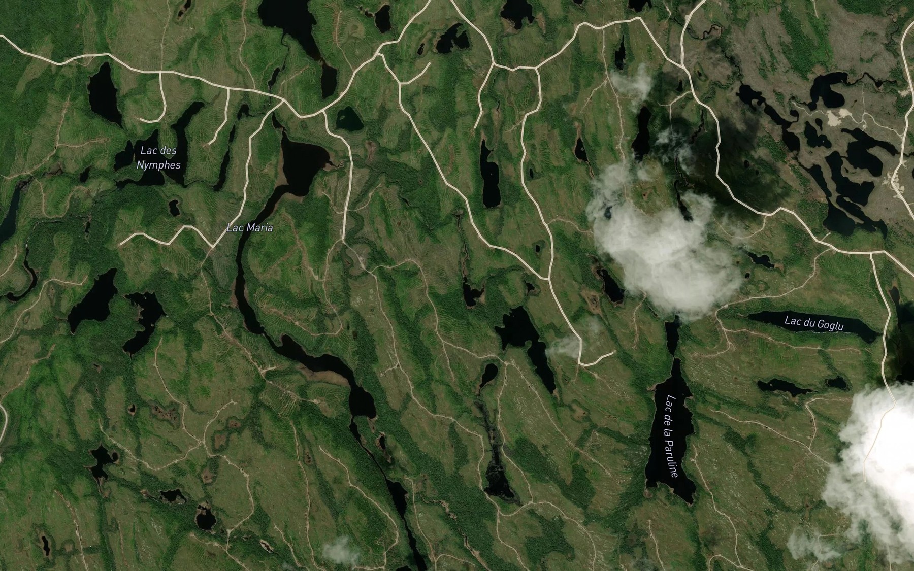 Satellite map of the Lac du Geai Bleu