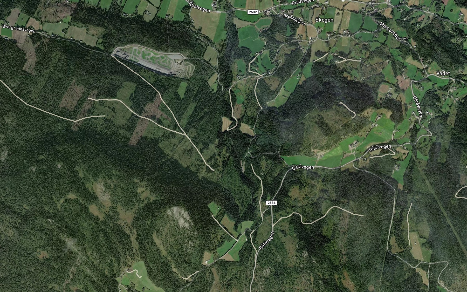 Satellite map of the Jorda