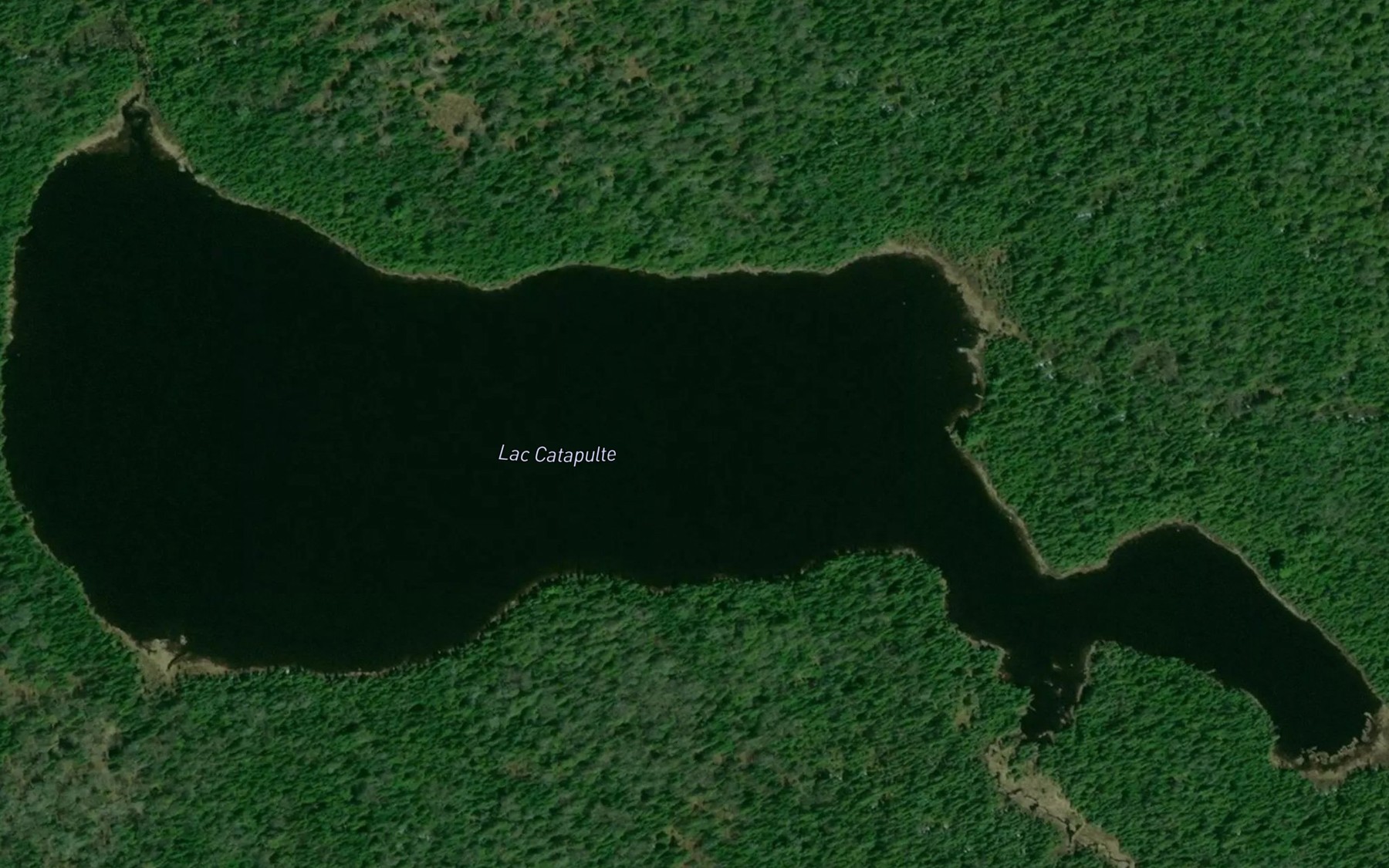 Satellite map of the Lac Catapulte