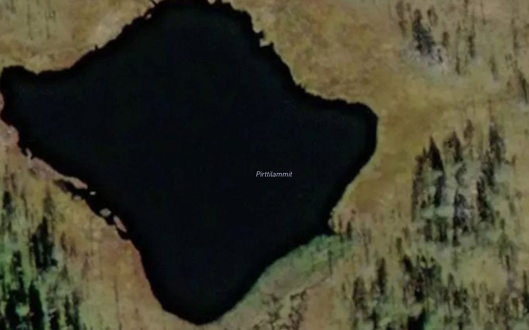 Satellite map of the Pirttilammit