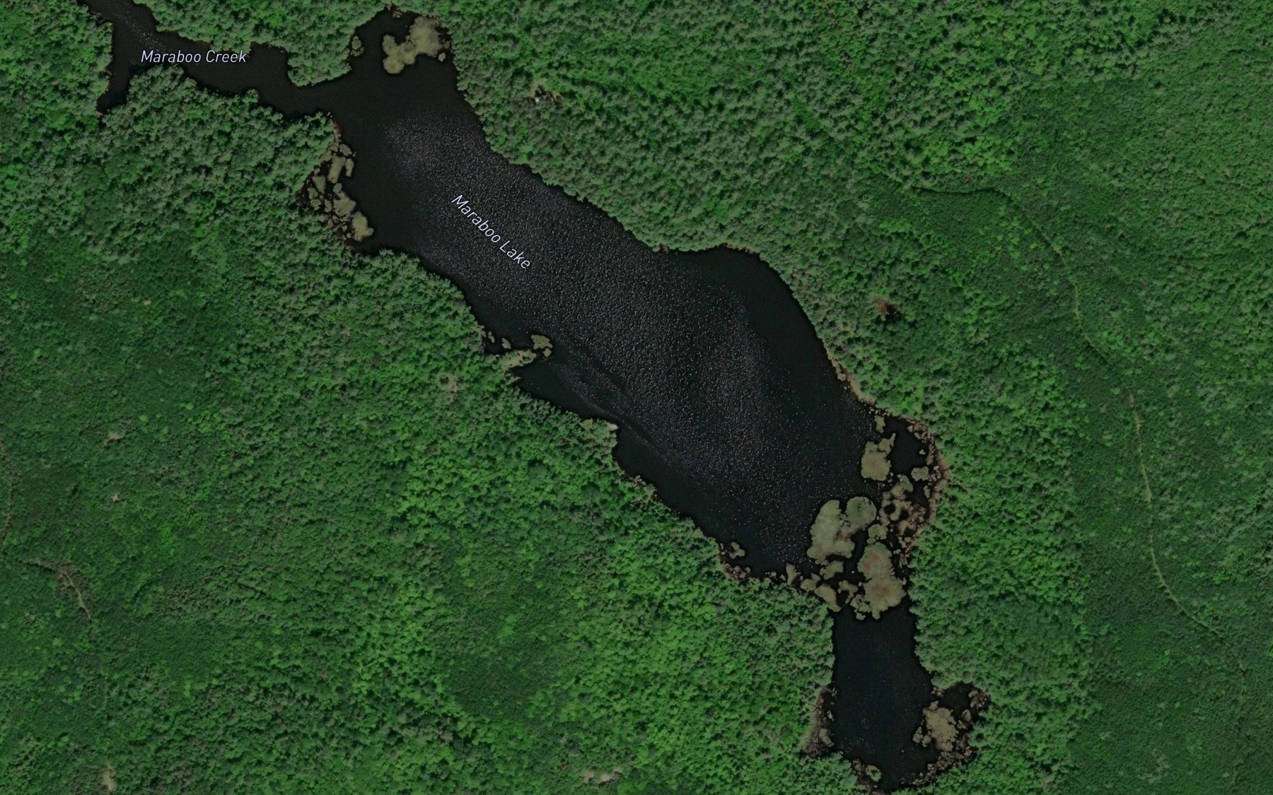 Satellite map of the Maraboo Lake