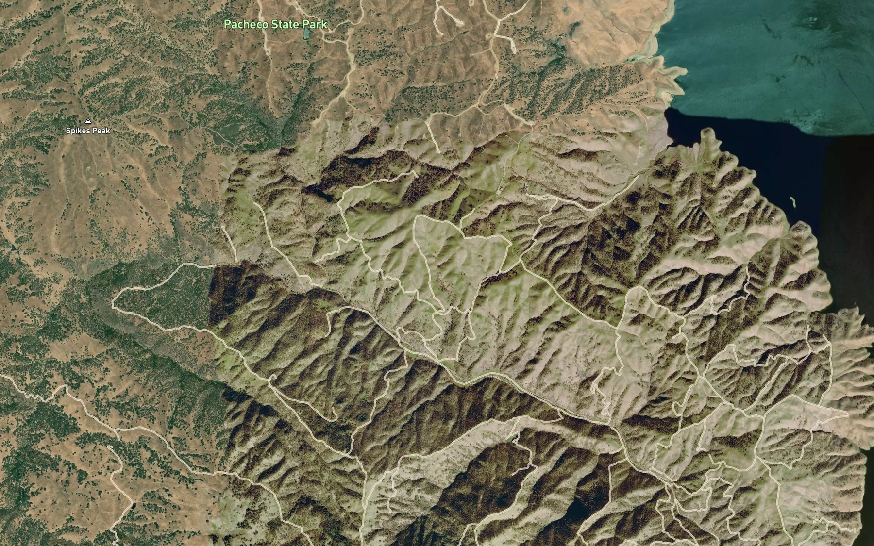 Satellite map of the Thirtyfive Spring