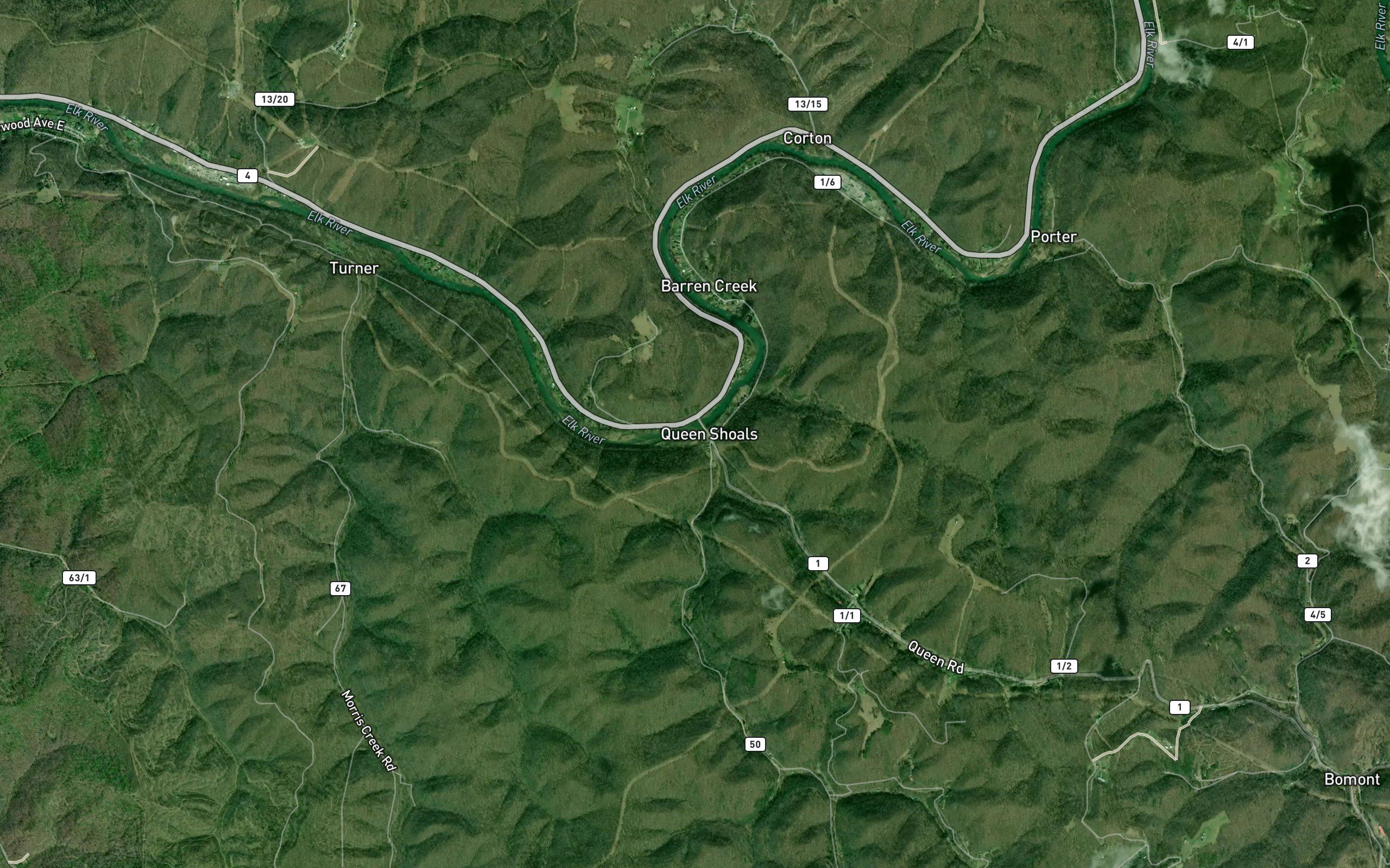 Queen Shoals Creek