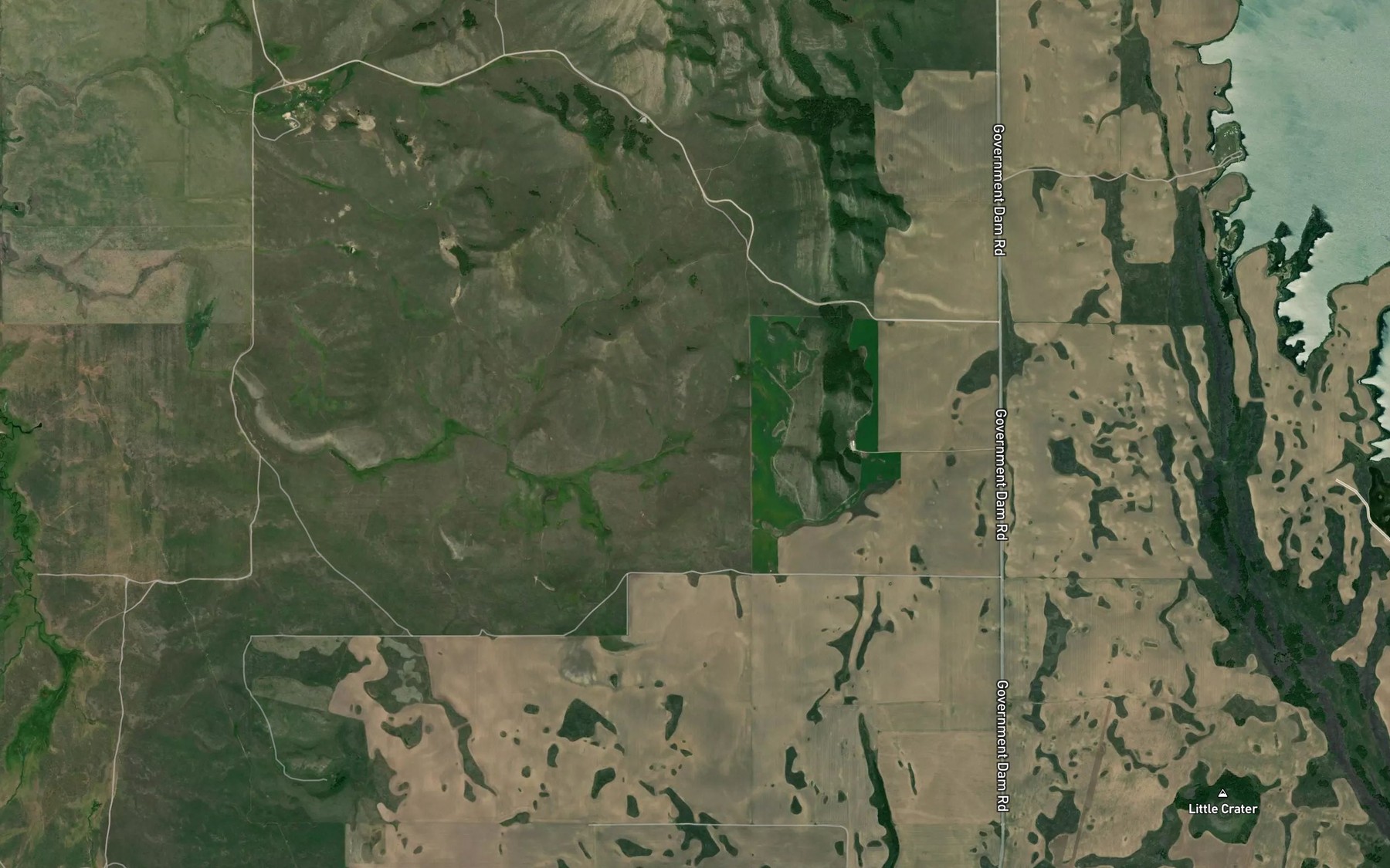 Satellite map of the Indian Spring