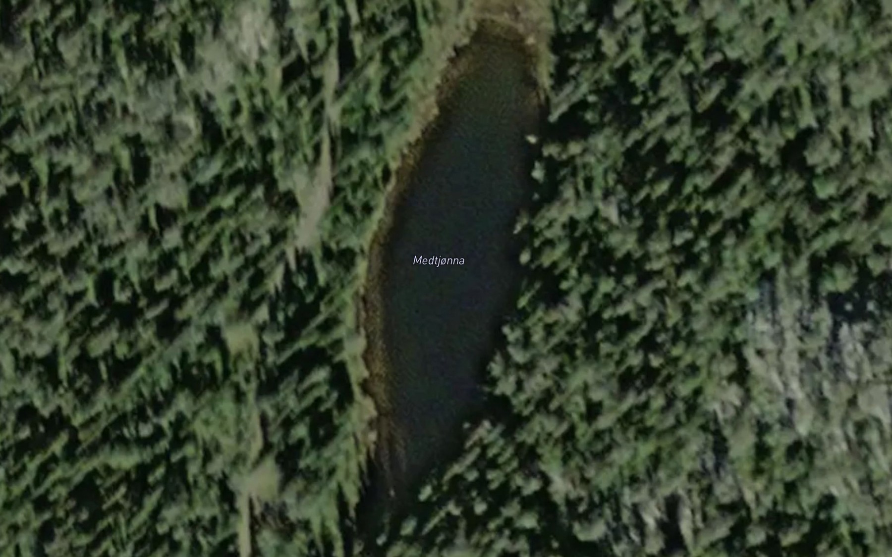 Satellite map of the Medtjorna