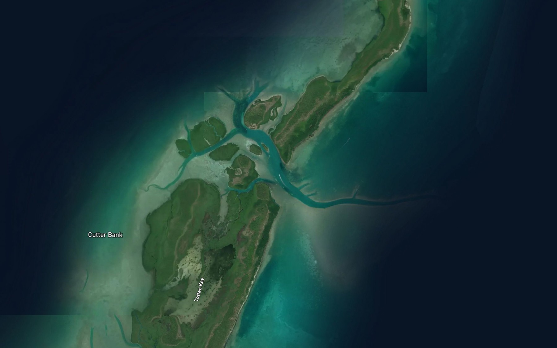 Satellite map of the Caesar Creek