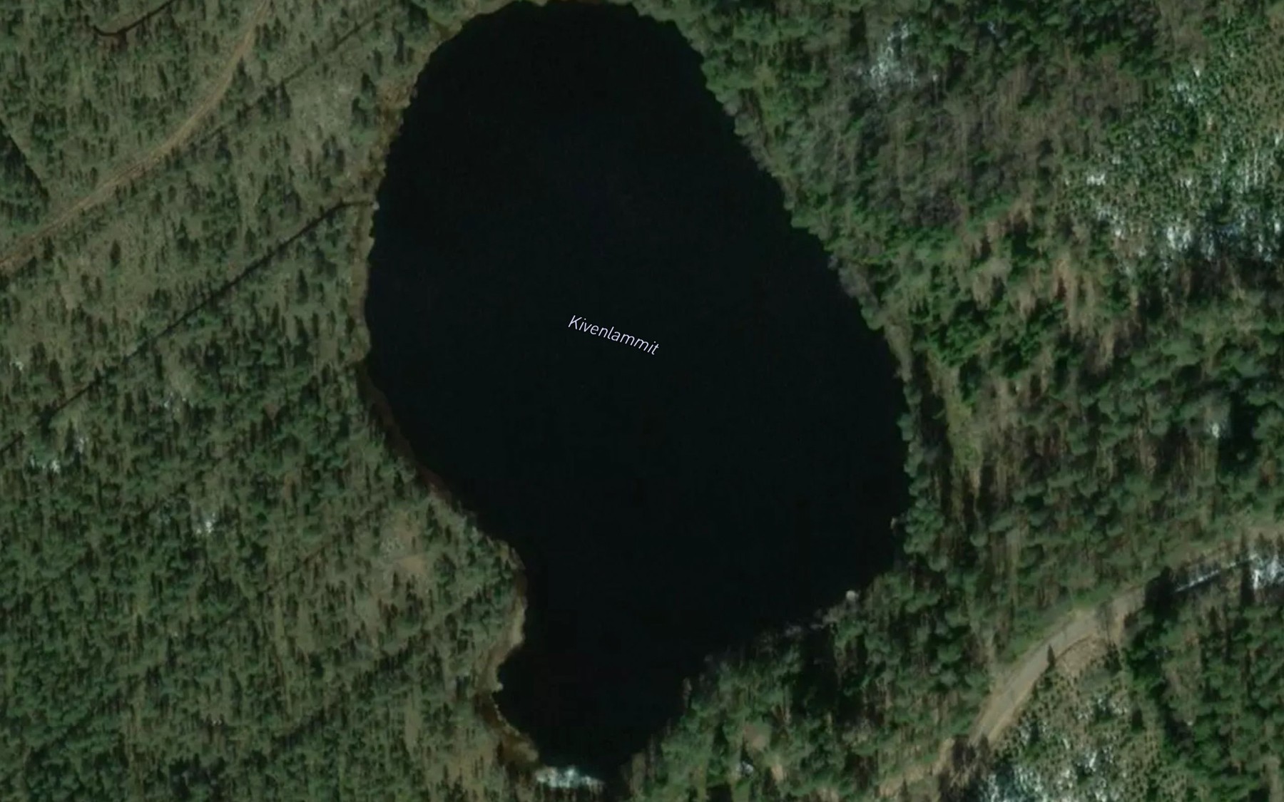 Satellite map of the Kivenlammit