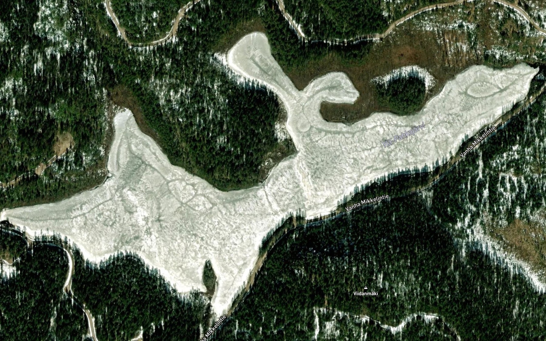 Satellite map of the Vaaranlahti