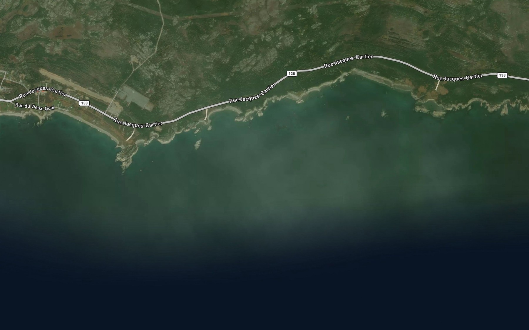 Satellite map of the Anse a Isaie