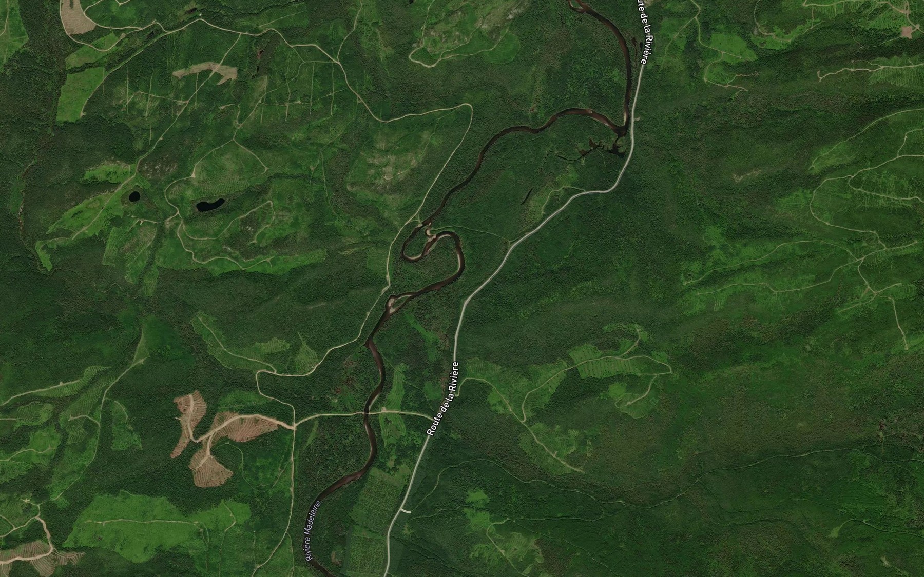 Satellite map of the Ruisseau Matte