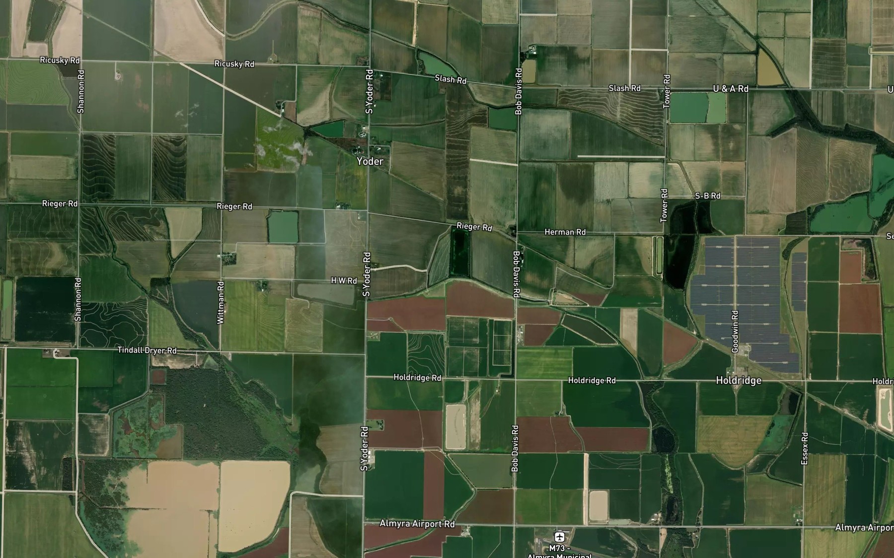 Satellite map of the Ditch Number 2