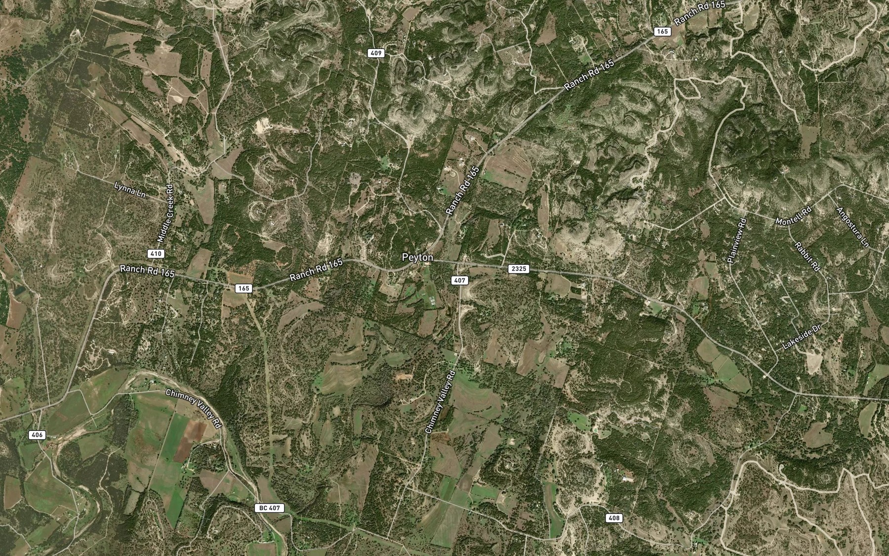 Satellite map of the Boardhouse Spring