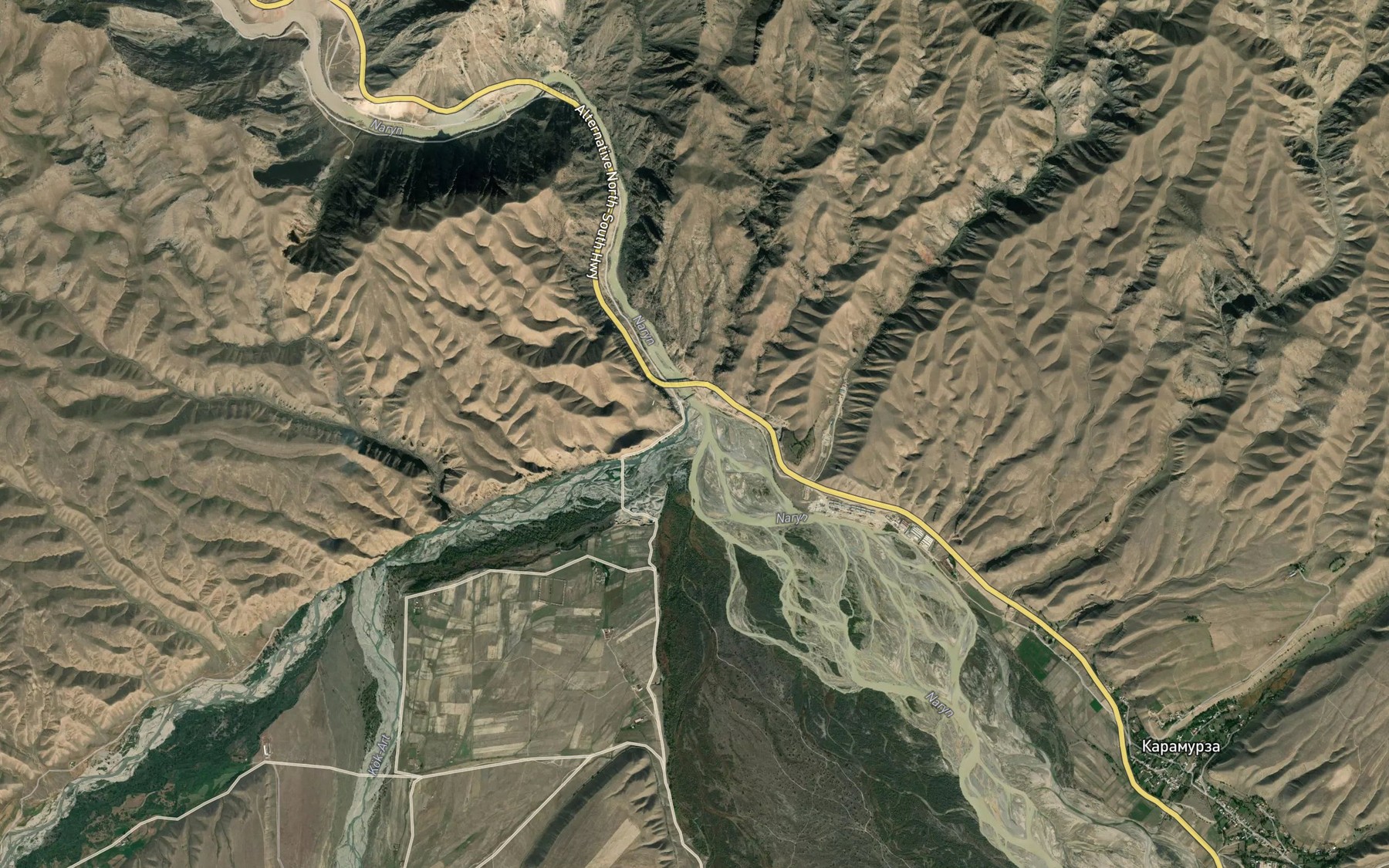 Satellite map of the Kek-Irim