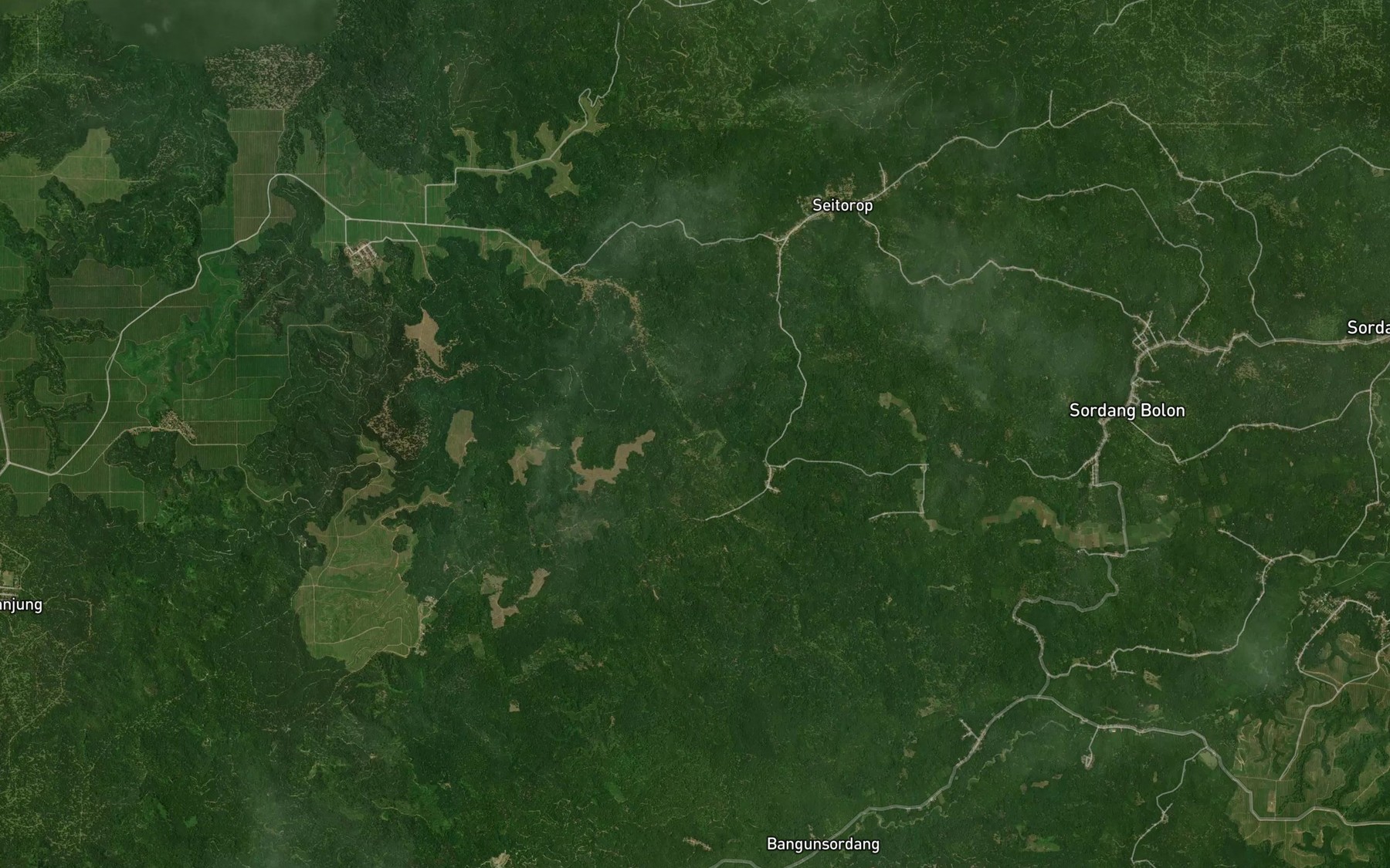 Satellite map of the Sungai Sordangbolon
