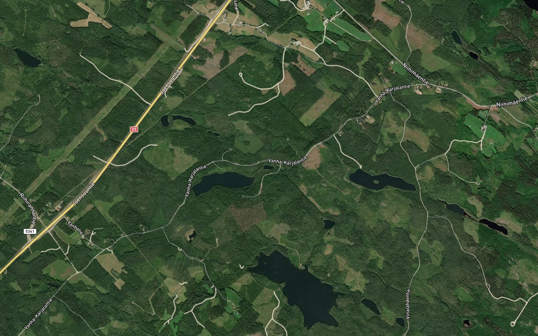 Satellite map of the Pieni Kolonlampi