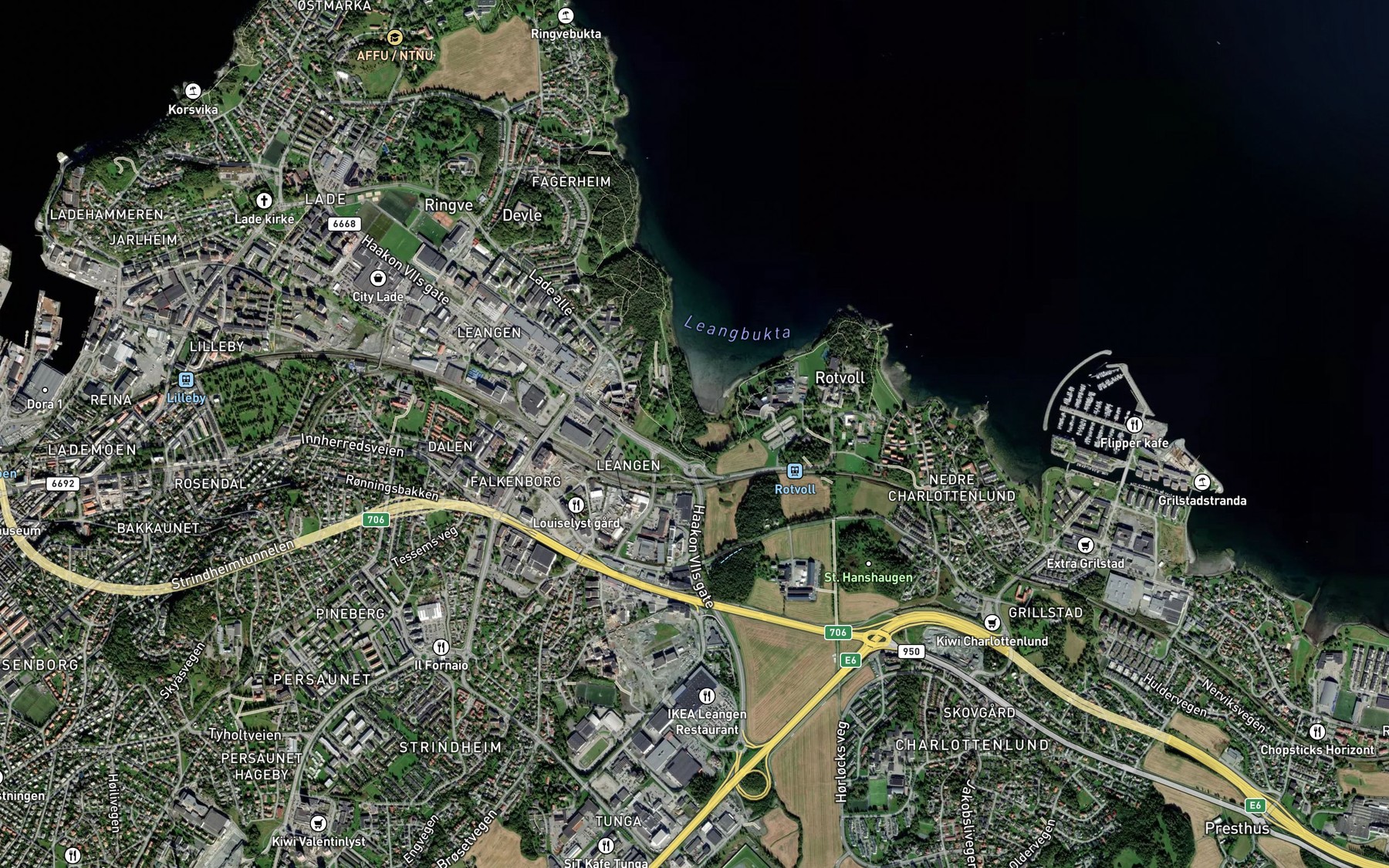Satellite map of the Leangenbekken