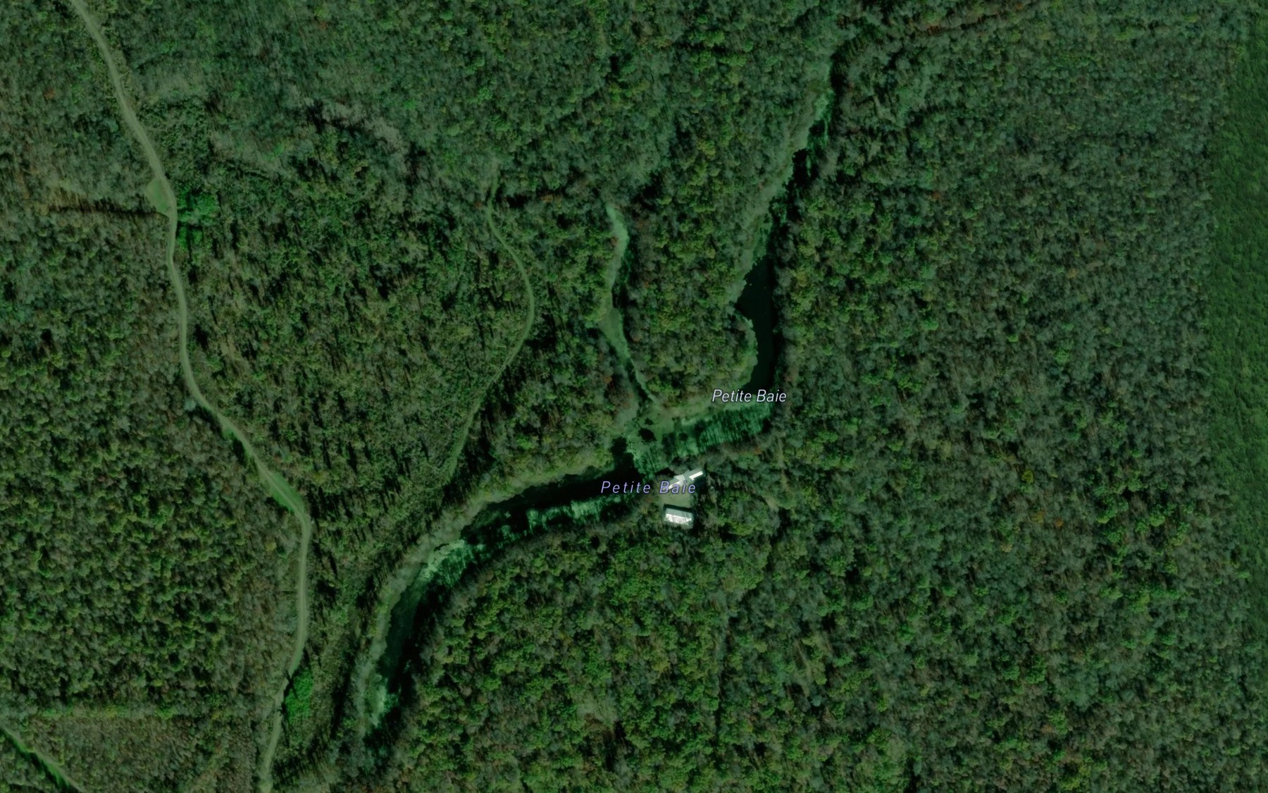 Satellite map of the Petite Baie