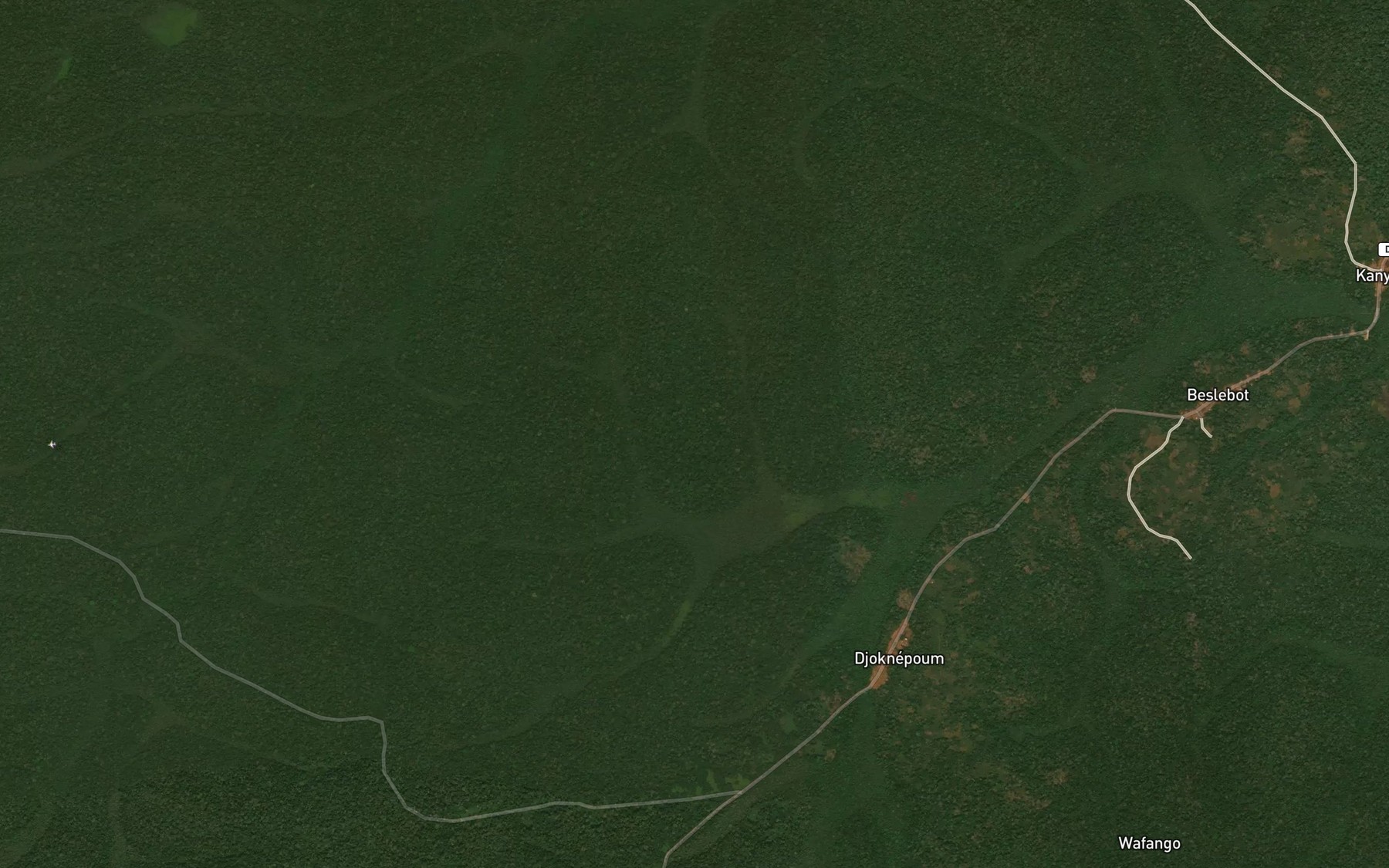 Satellite map of the Donko