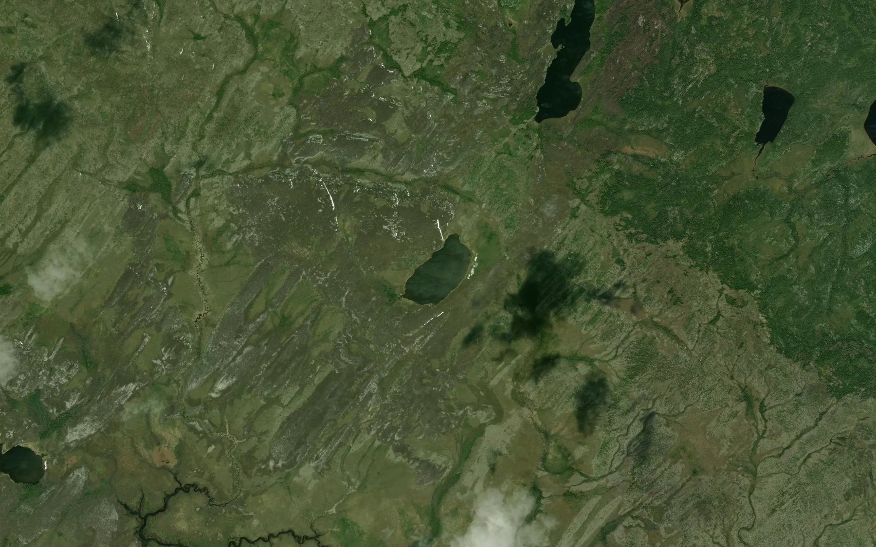 Satellite map of the Lac Kawinakamach