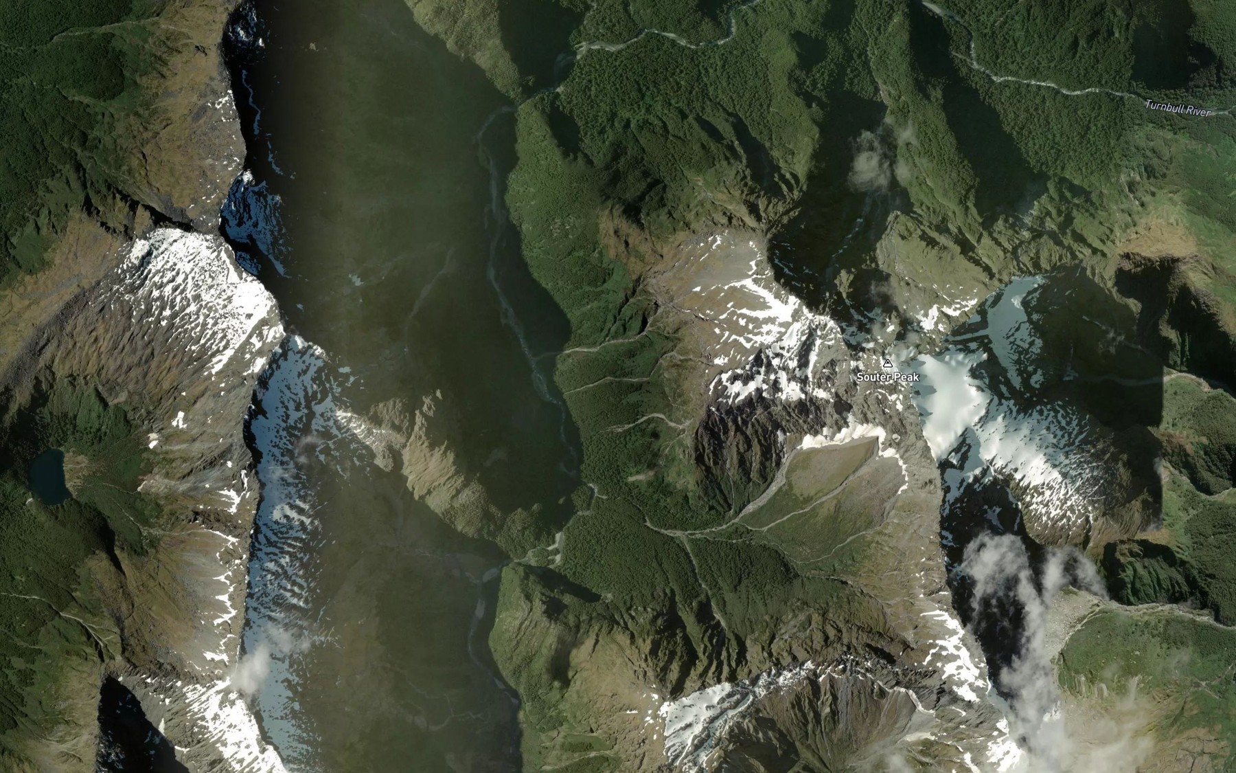 Satellite map of the Betsy Jane Creek