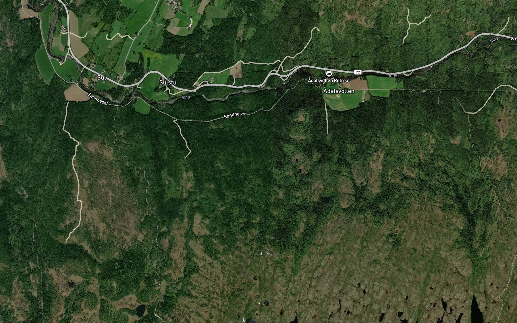 Satellite map of the Storskardbekken