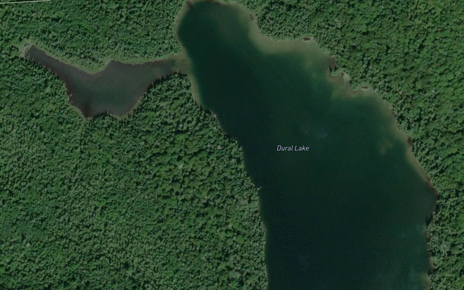 Satellite map of the Dural Lake