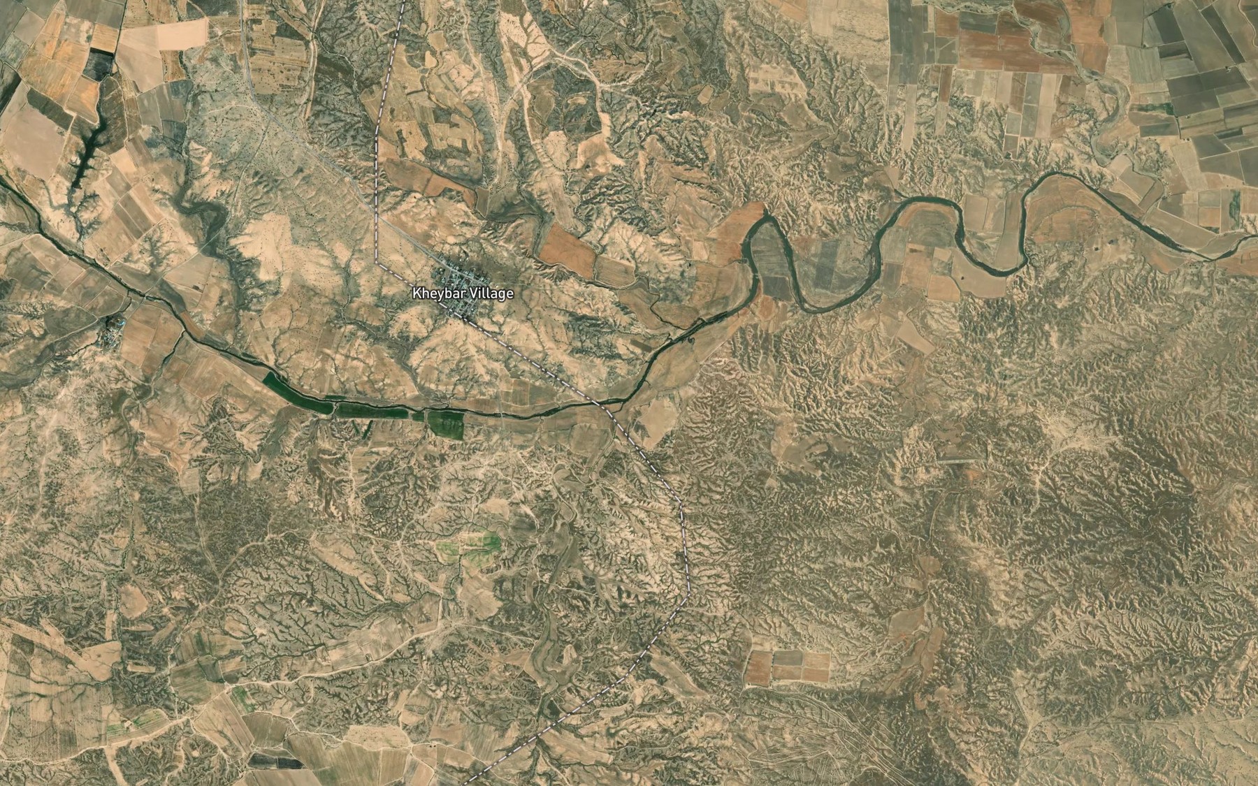 Satellite map of the Rudkhaneh-ye Rofayeh