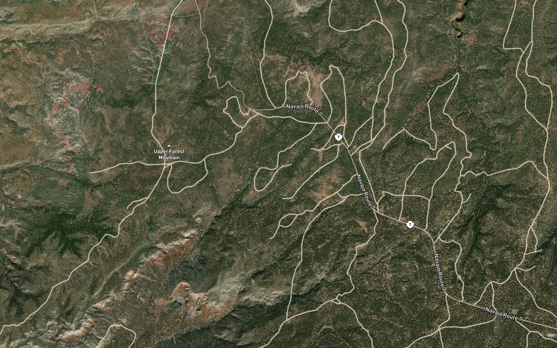 Satellite map of the Honeymoon Spring
